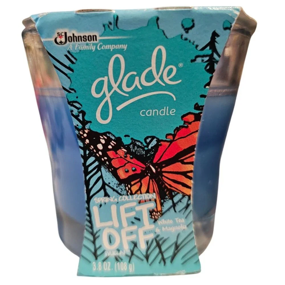 Glade Candle Spring Collection Lift Off Splash Out Live Loud Set of 3 NEW